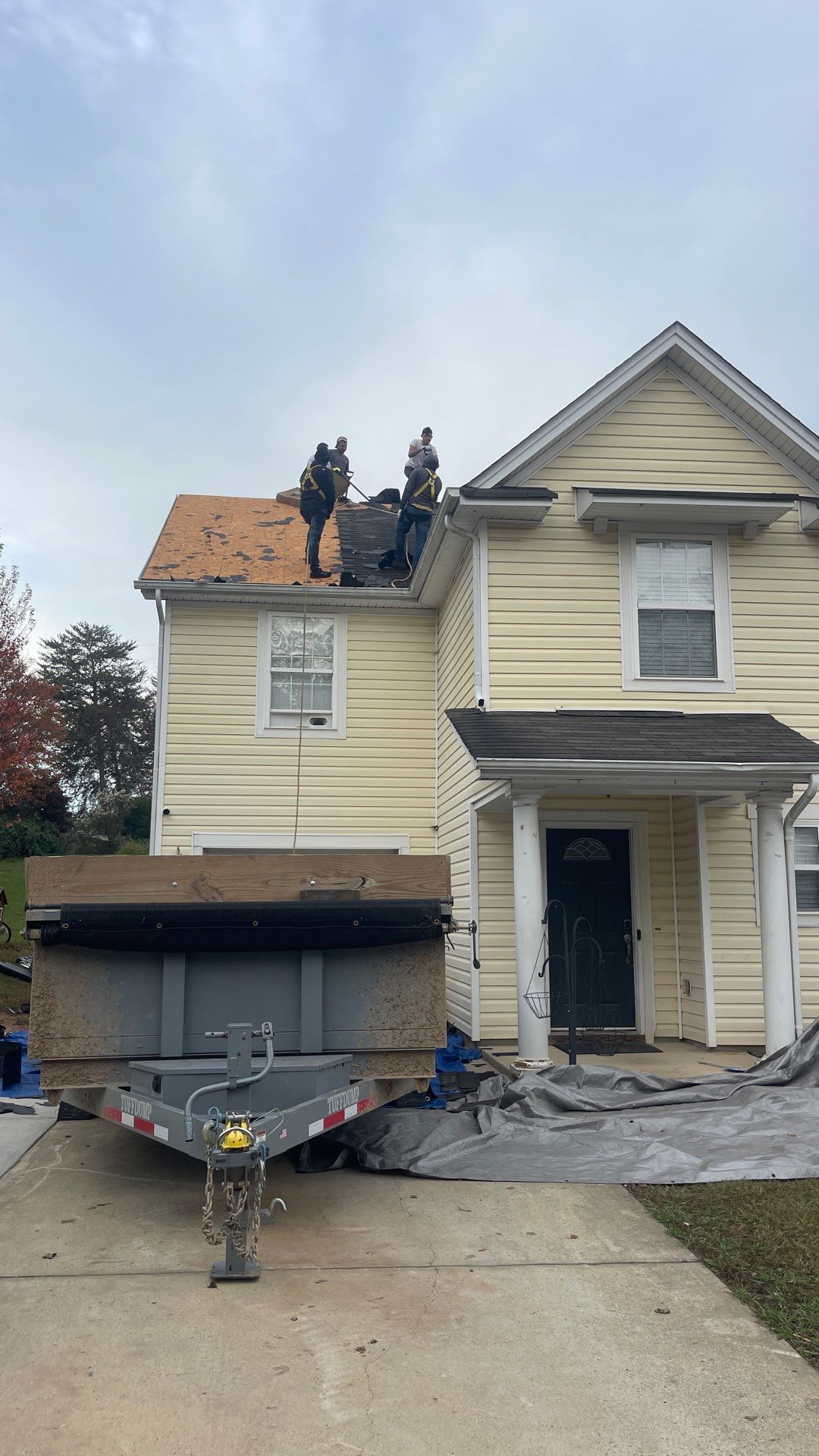 Roof replacement by wind damage by Just Brilliant Restoration JBR