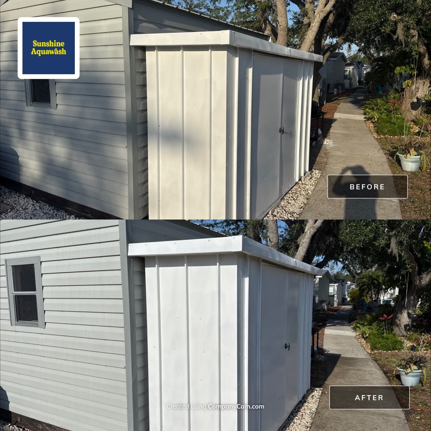 Mobile Home House Wash | Fisherman’s Cove RV Park | Terra Ceia, FL by Sunshine AquaWash