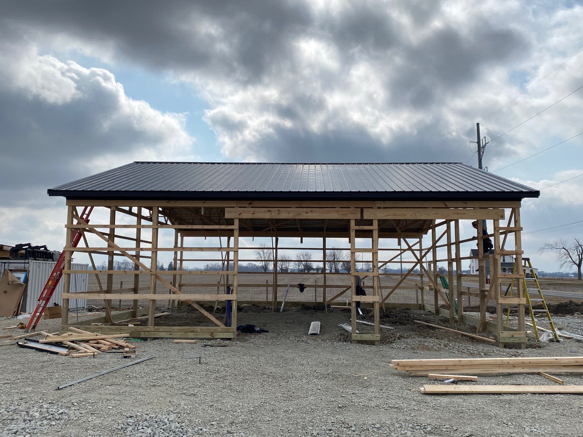 40'x40'x12' Garage by The Barn Builders 