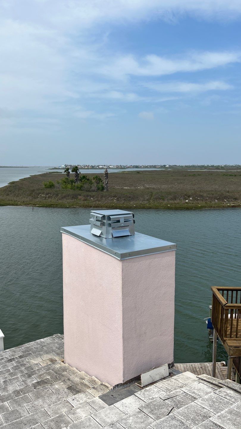 Chimney Cap & Chase Replacement using Galvanized Chimney Cap & Chase by Lighthouse Roofing