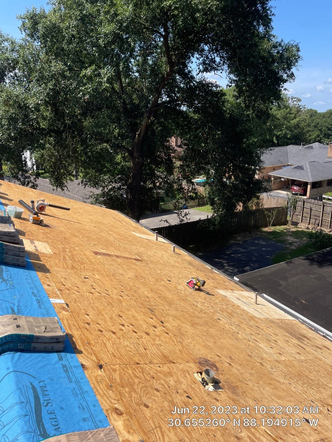 Residential Roofing Installation using Roof Replacement by American Roofing & Construction LLC