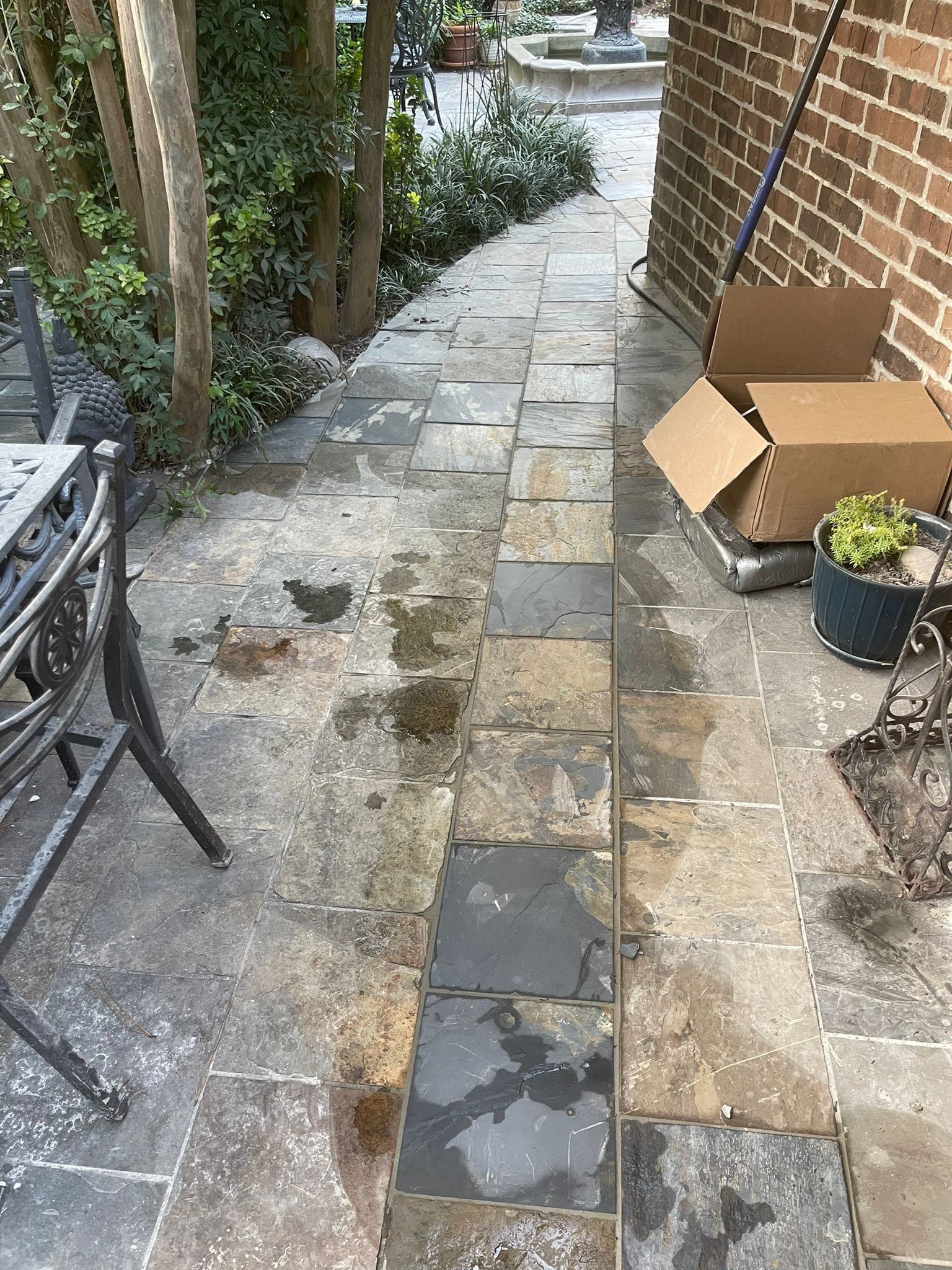 🌿 Project Spotlight: Patio Stone Repair for Linda Pradier by Texas Urban Elements