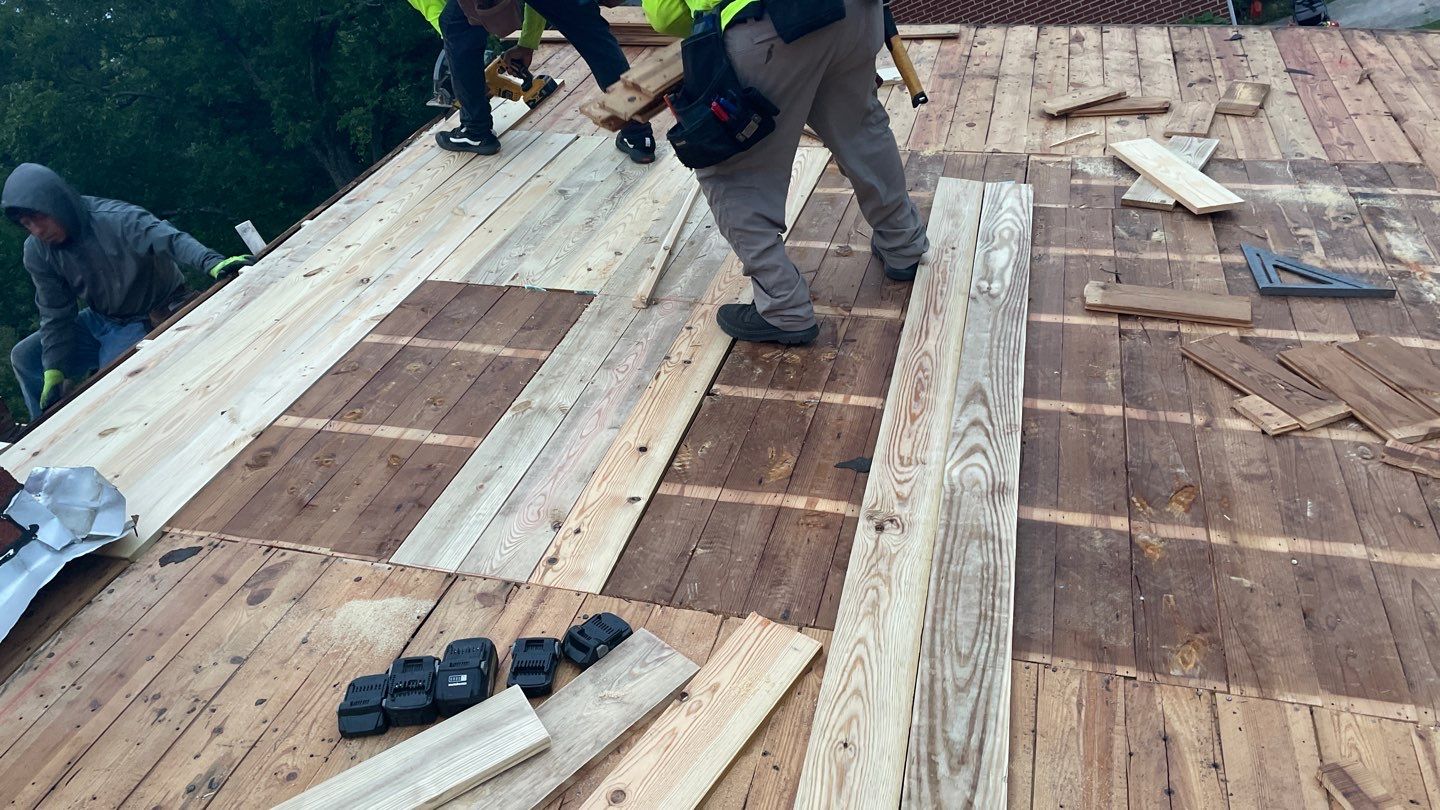Carolina Blue Standing Seam Roof by Just In Time Roofing and Restoration