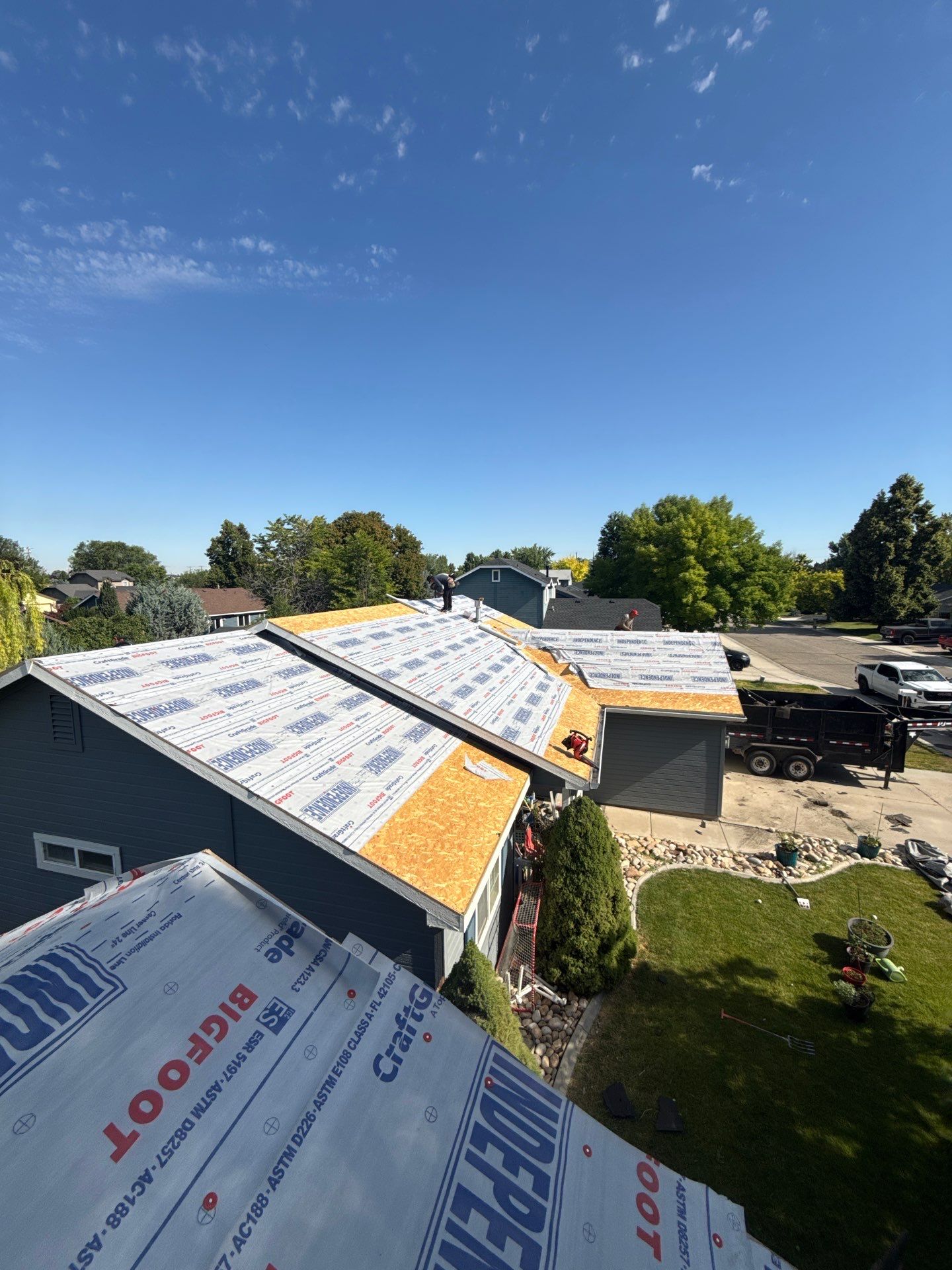 Kuna Residential Roof Replacement Featuring Gray Architectural Shingles by Olive Roofing