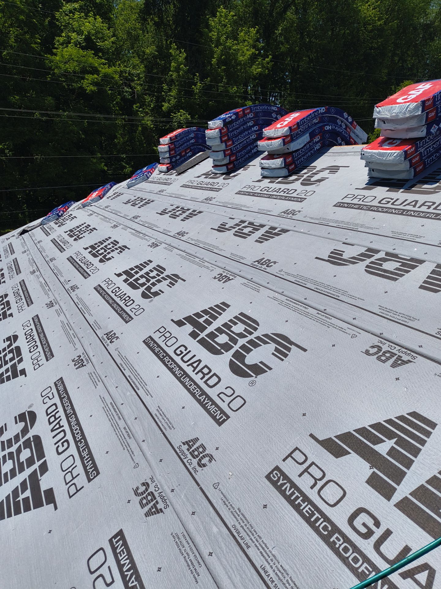 Residential Roofing Installation using GAF Timberline HDZ Shakewood by Rainstoppers Roofing