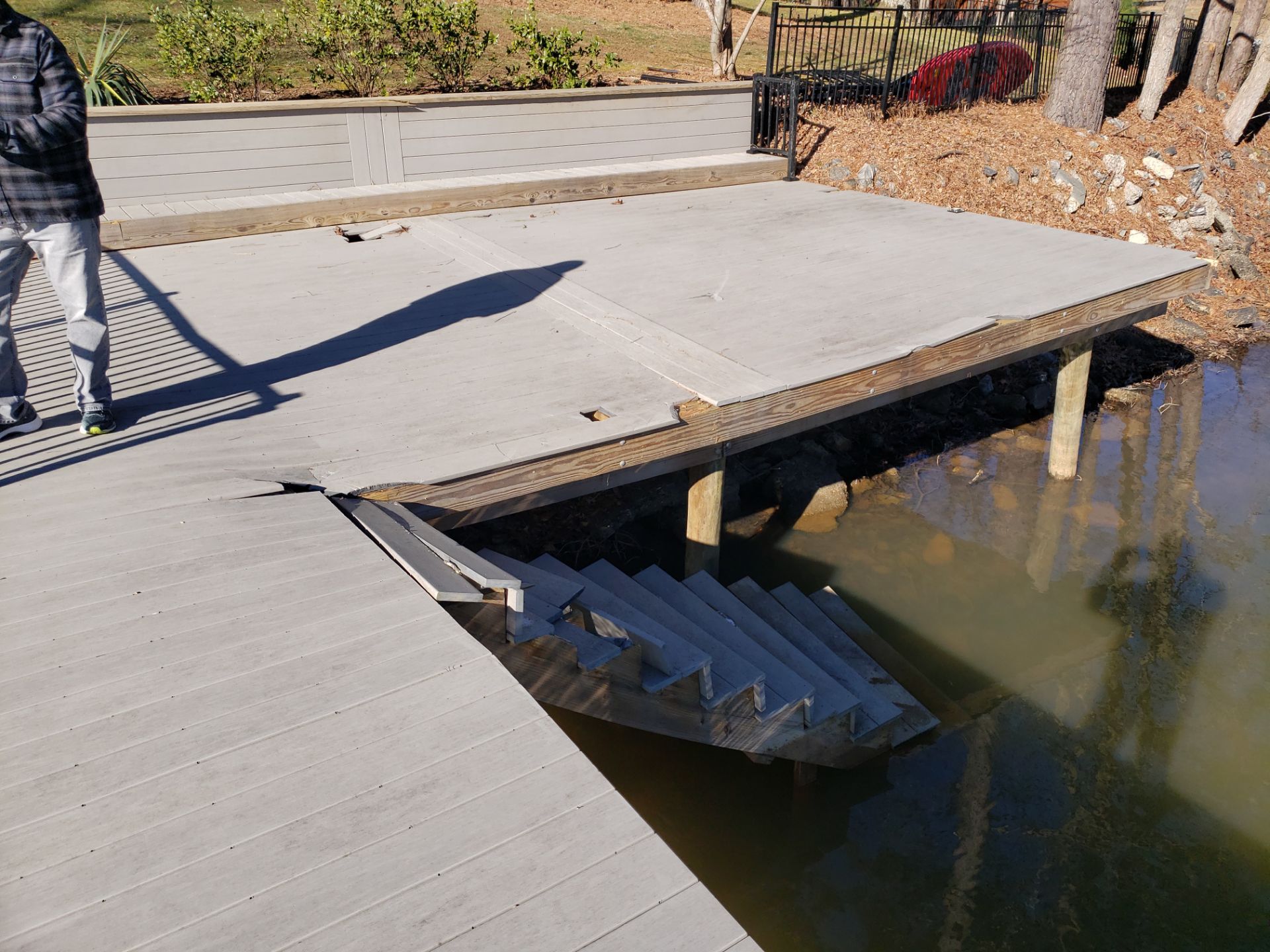 Dock Disaster Averted! Check Out This Incredible Transformation! š by A Step Above Handy LLC