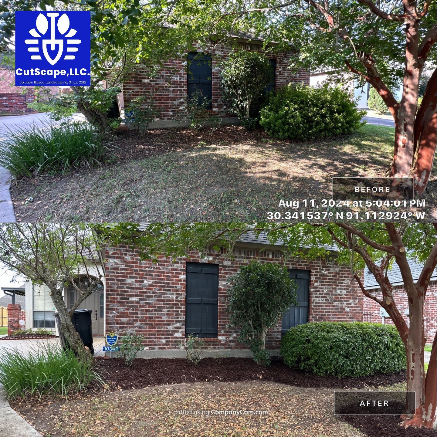 DEMO / PREP / INSTALL / TRIM / MULCH INSTALL by CutScape, LLC.