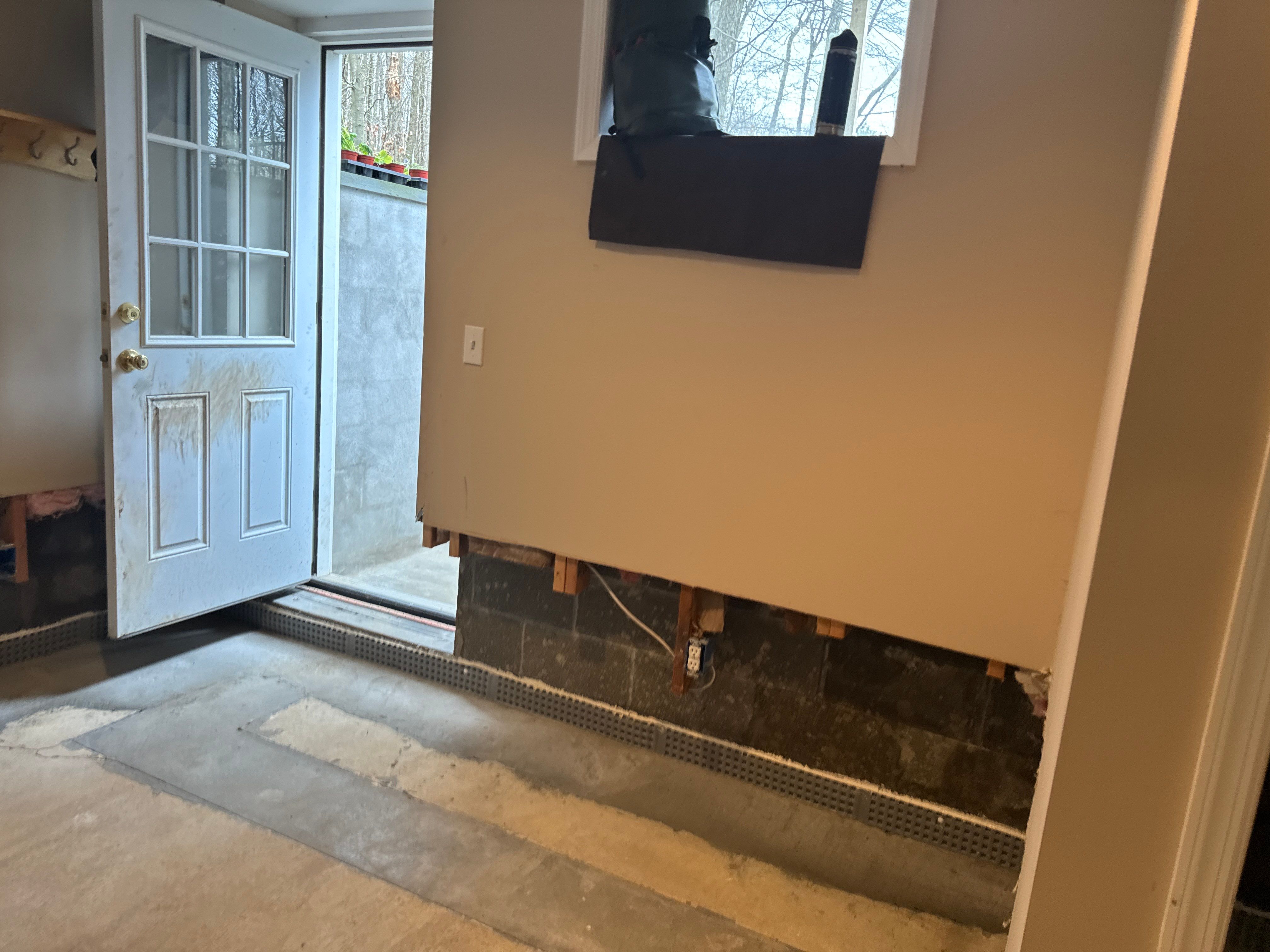 Interior French Drain With Radon Seal & Mold Remediation in Wall Township by Pure Service Pro, LLC 