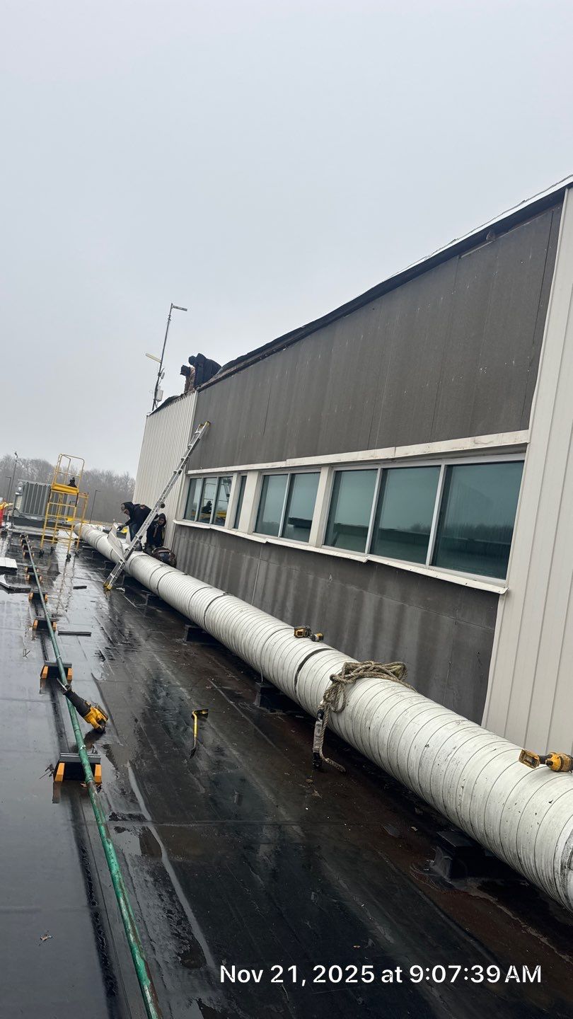 Edge metal and Siding replacement by Commercial Roofing and Coating Systems 