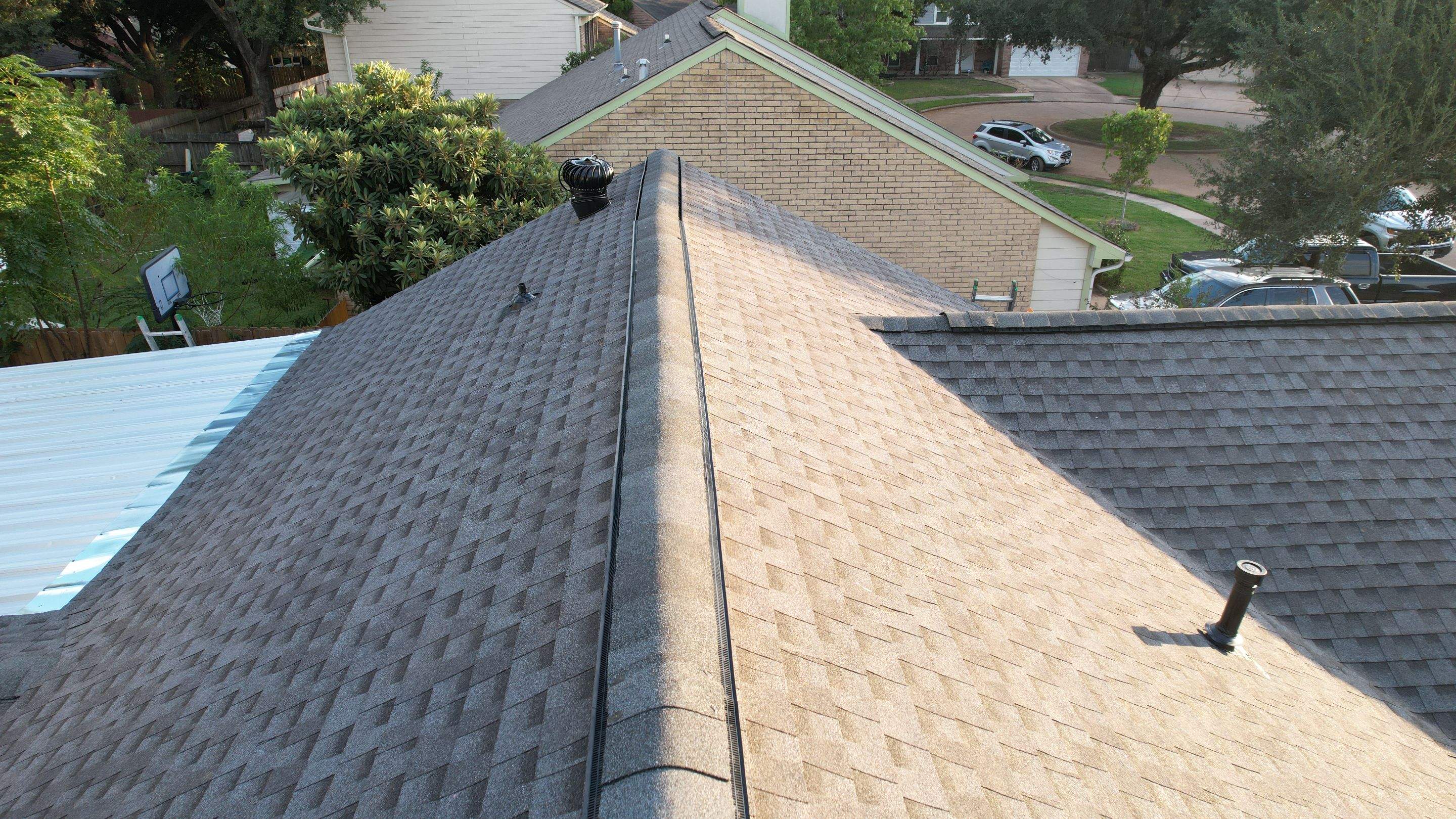 Tan Architectural Shingle Roof Replacement — Houston, TX by PL Roofing & SB Roofing, LLC.