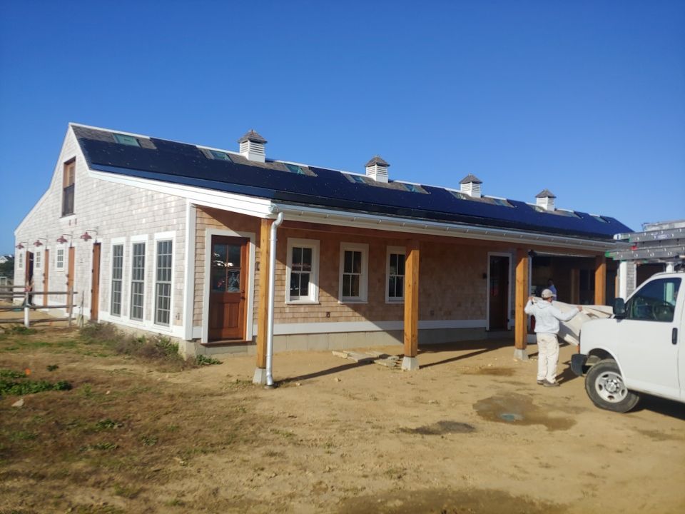 Edgartown, MA Gutter Installation using 6" Half Round Galvalume Gutter by Gutter Pro Enterprises