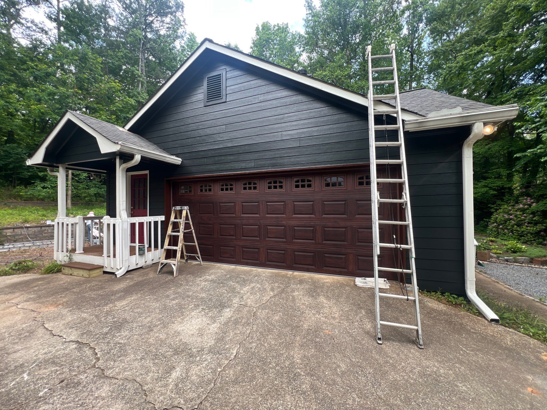 Custom Deck Construction and Exterior Painting Transformation in Kennesaw by Swift Home Renovations