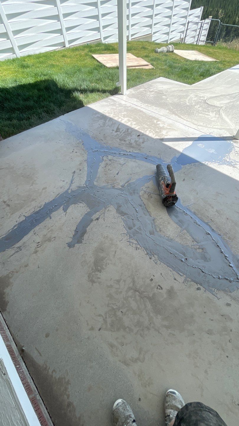 Patio Transformation using Echo 1/4" Chip by Croc Coatings, LLC