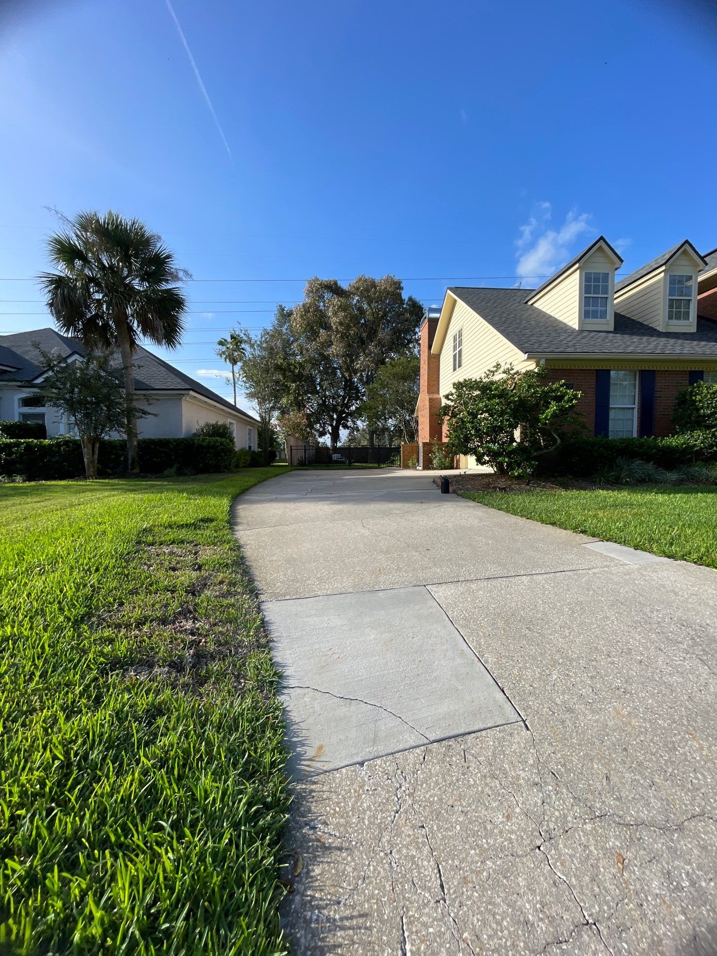 Driveway Replacement ON A HILL in Jacksonville, Florida by Burlington Concrete & Asphalt Inc