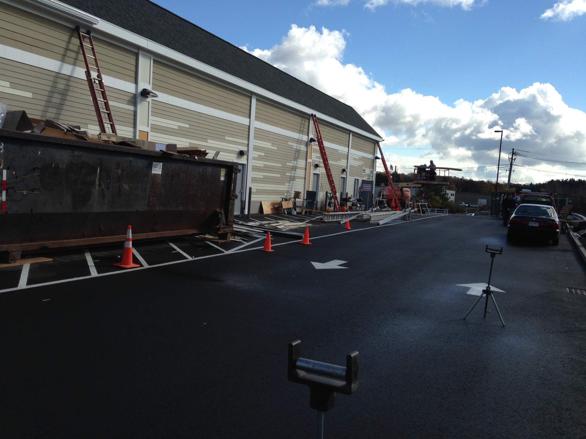 Gutter Pro on the job in Middleton, MA by Gutter Pro Enterprises