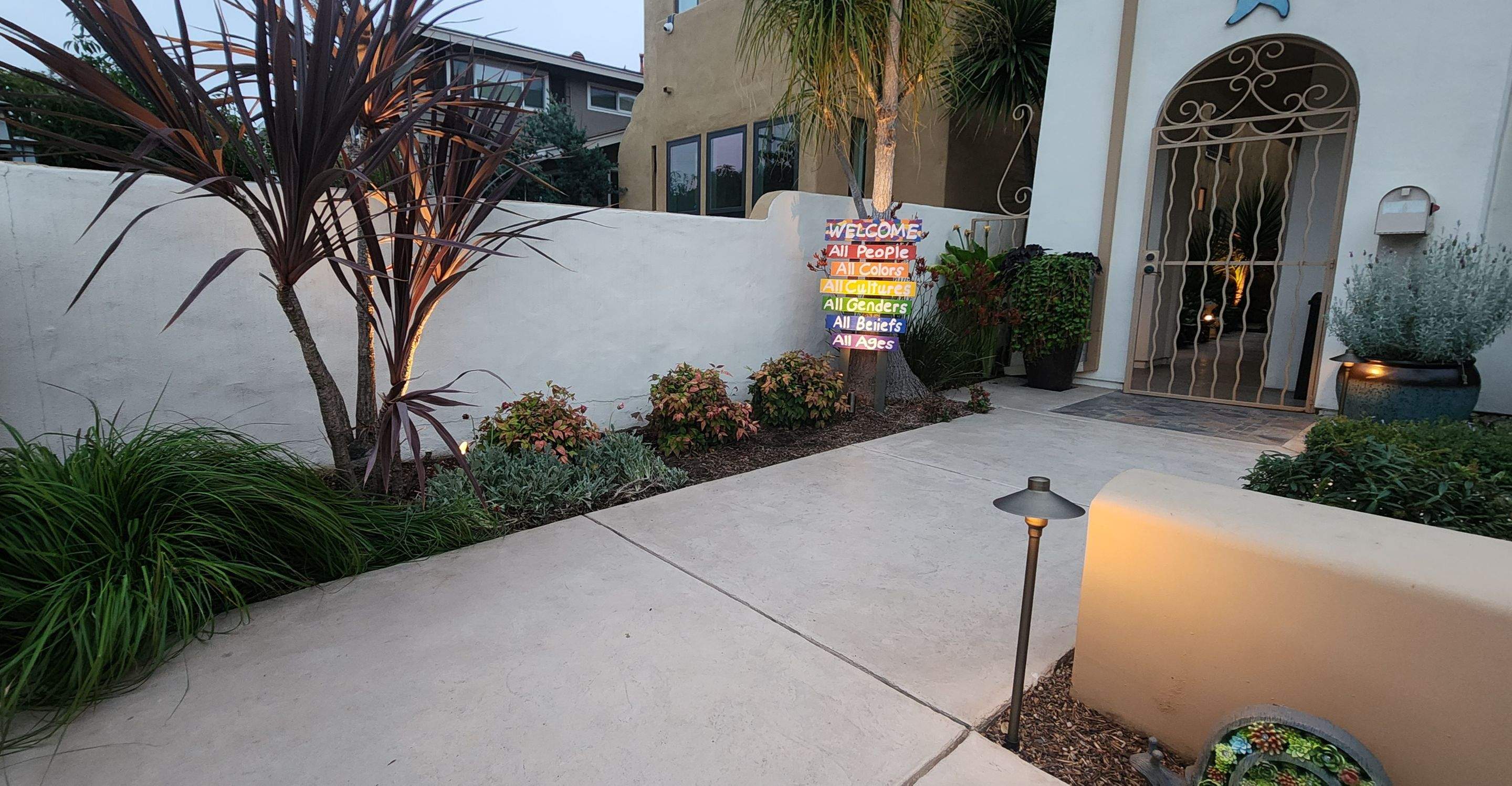 Residential Landscape Lighting and Pathway Enhancements in Coronado by Yard Techs