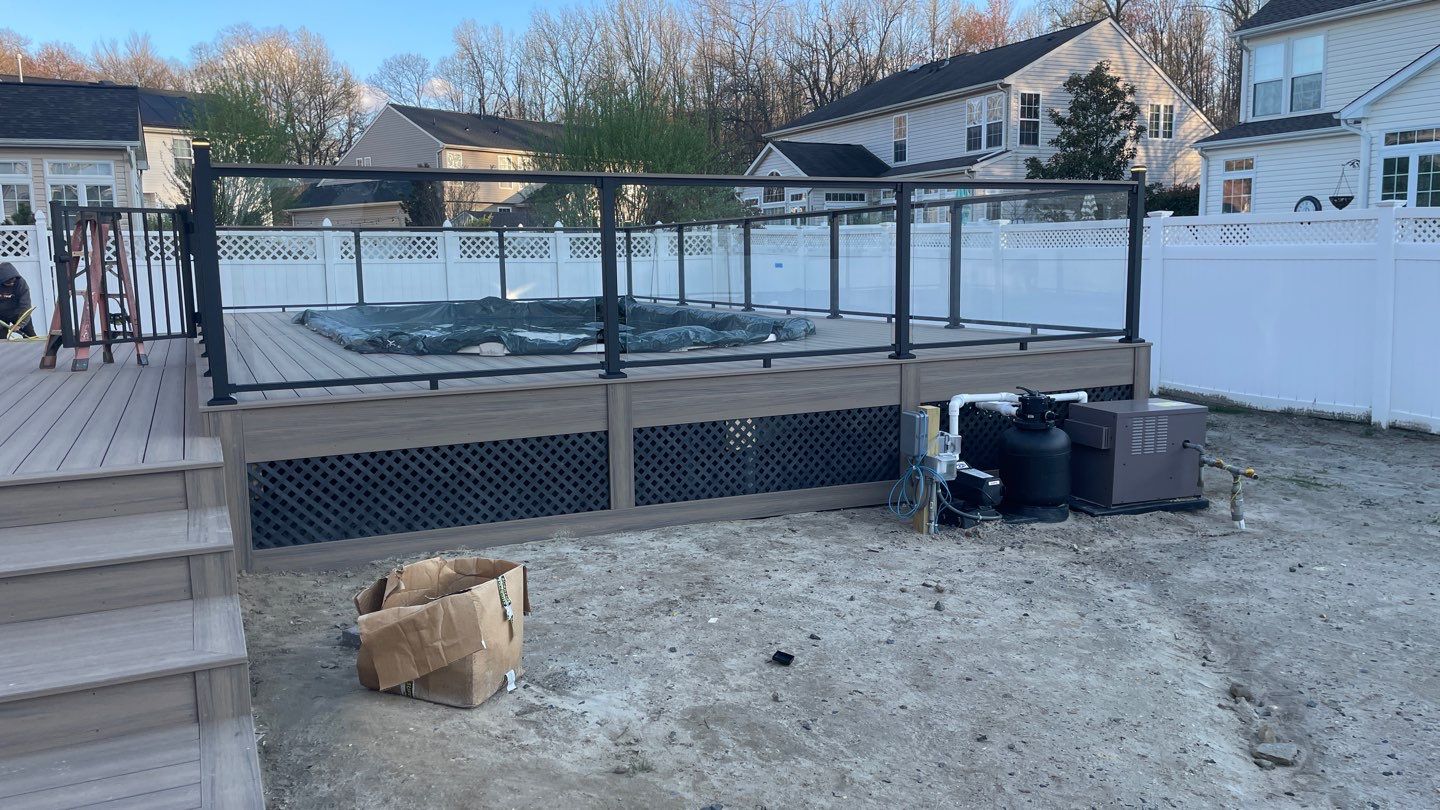 new pool deck in Howell by deck guardian