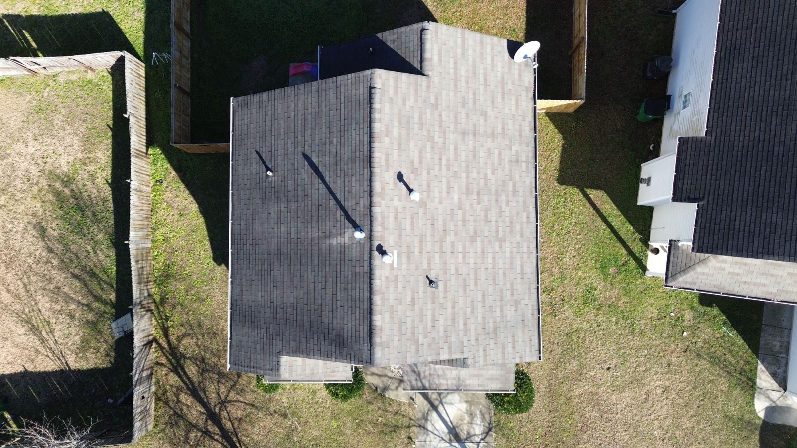 Roof replacement and interior repair by hail damage by Just Brilliant Restoration JBR