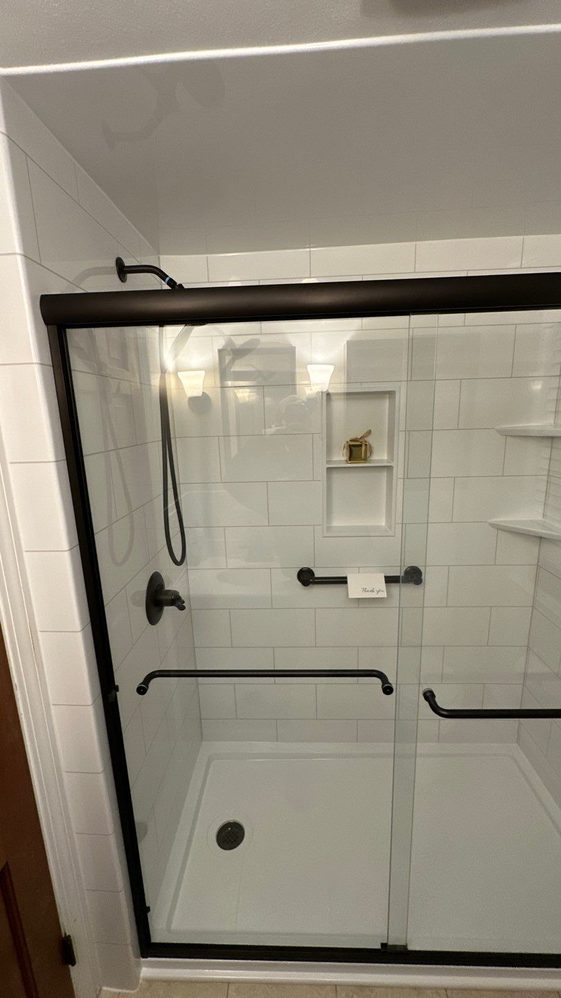 Tub to Walk-in Shower Conversion in Chicopee, MA by Yankee Home Improvement