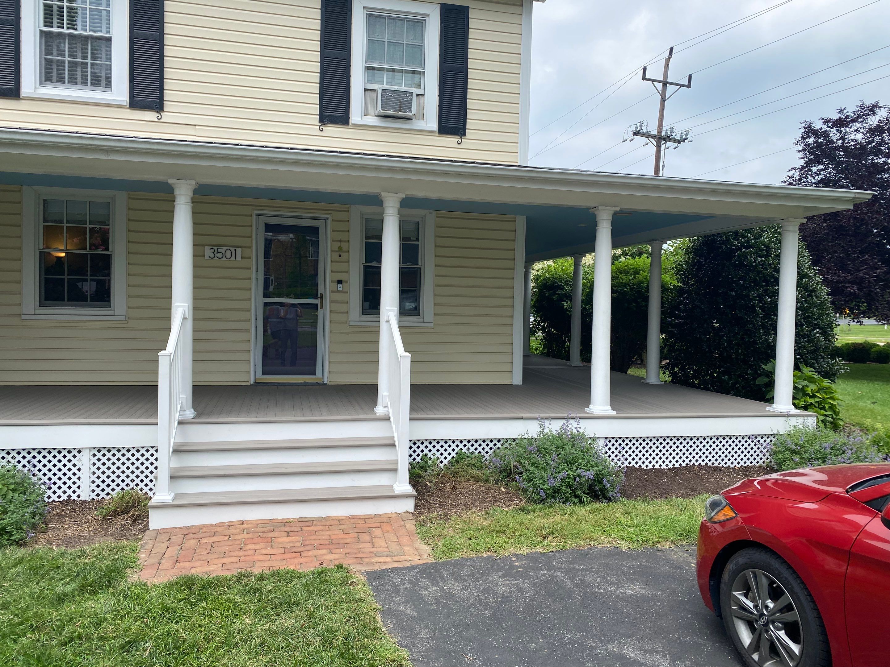 Front Porch Transformation using Timbertech Decking by The Smet Companies, LLC