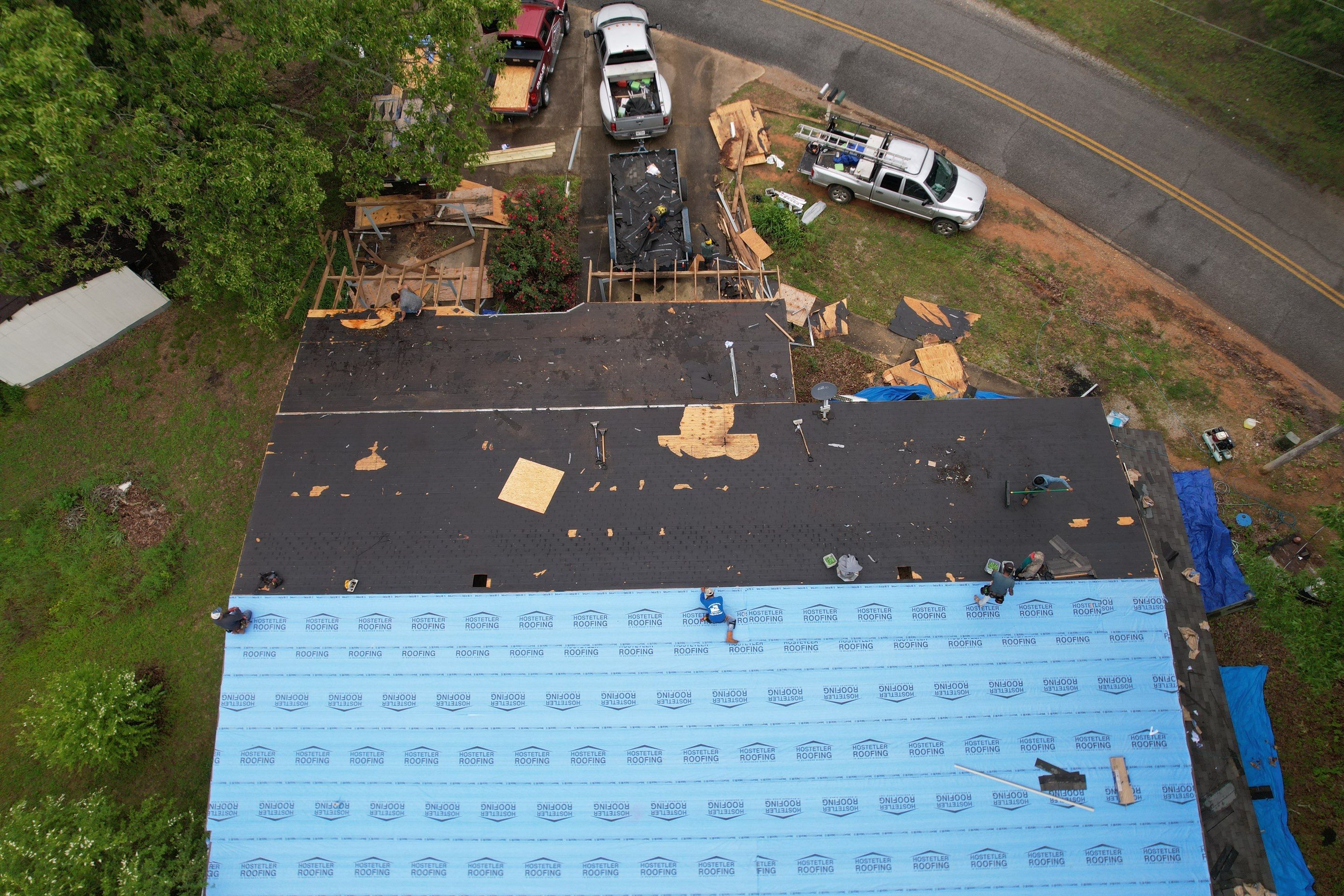Residential Shingle Reroof using CertainTeed XT25 by Hostetler Roofing