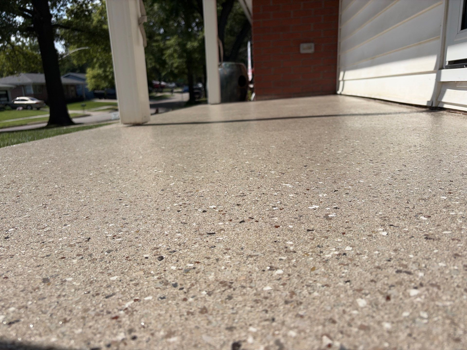 Lincoln Front Porch Restoration with Hybrid Flake Coating by Goat Coatings