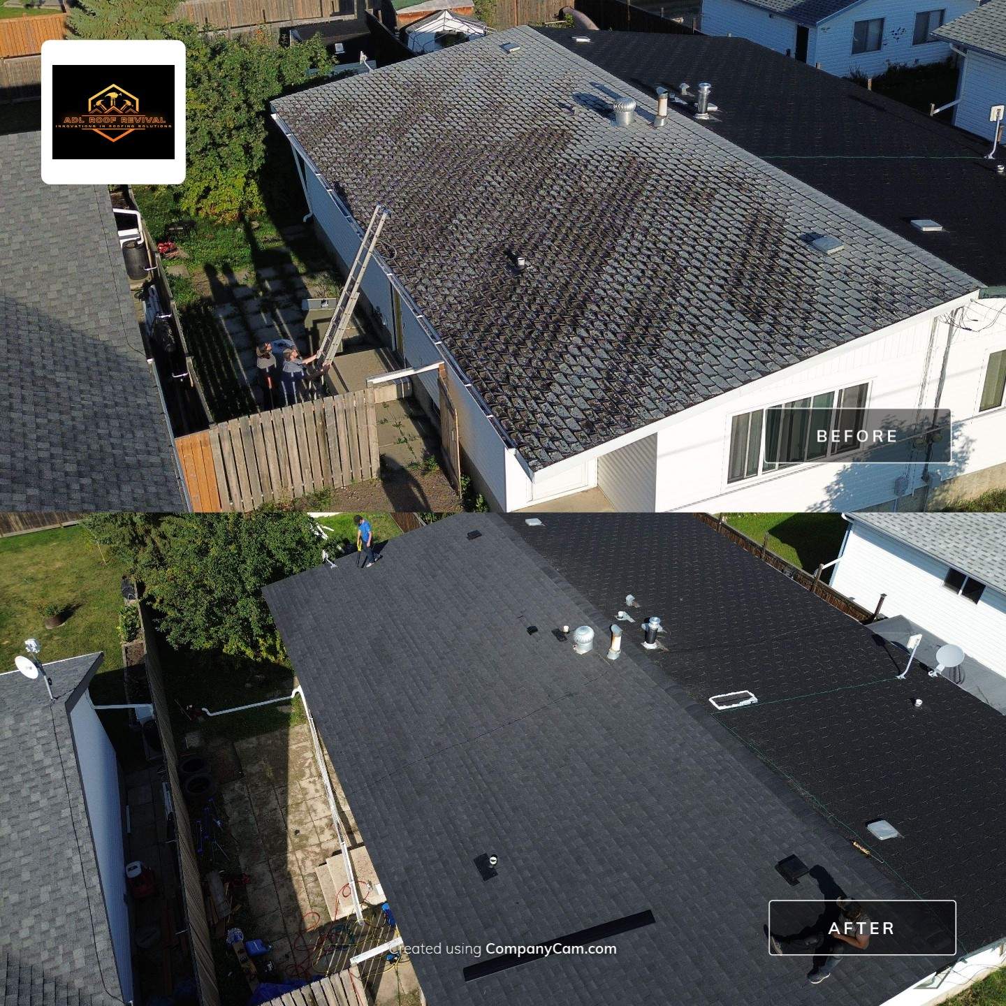 Project in Tofield by ADL Roof Revival