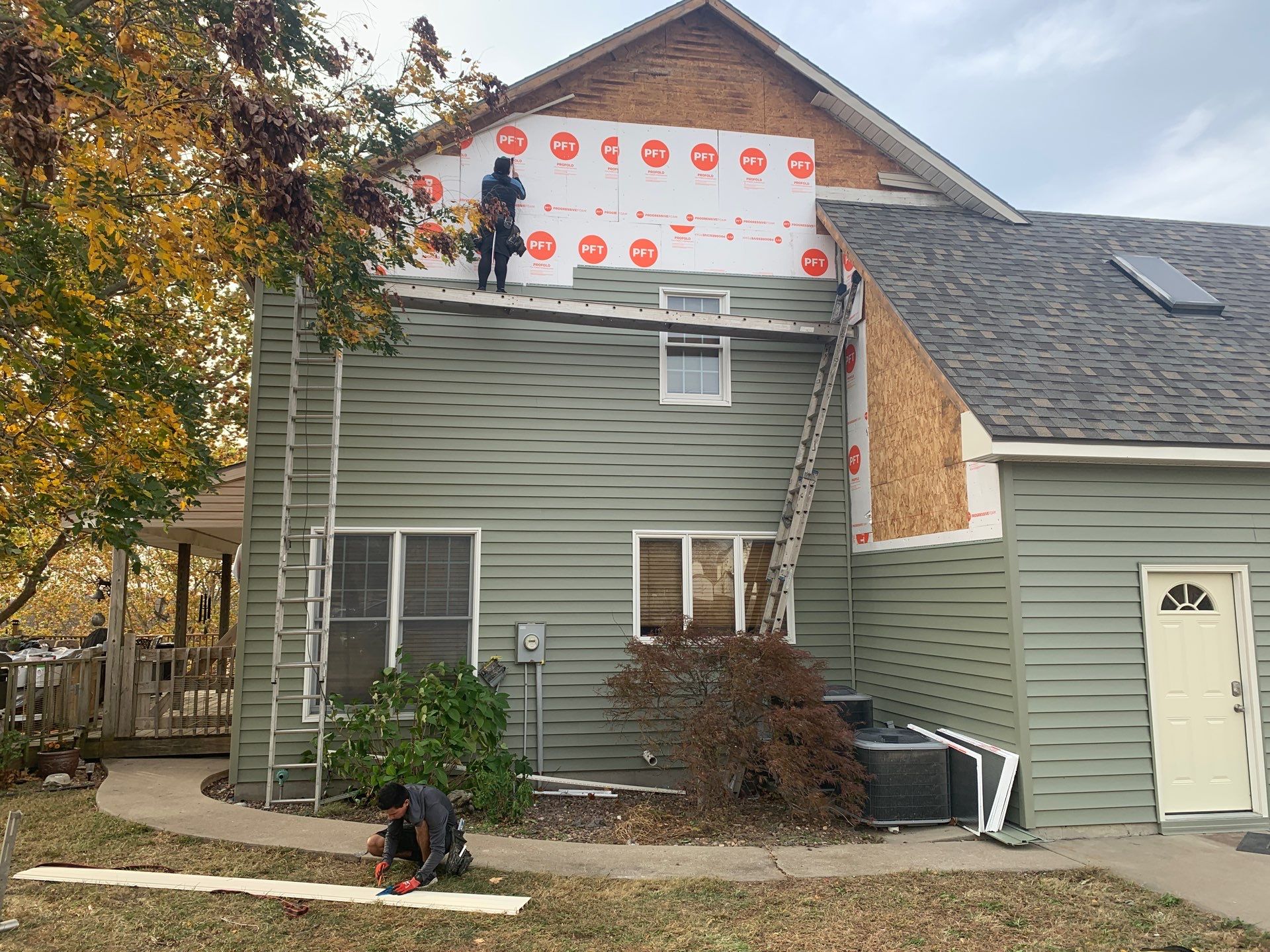 Siding/Roof Installation using Exterior Portfolio Vinyl Siding & IKO roof by EEC  Windows, Siding & Roofing 