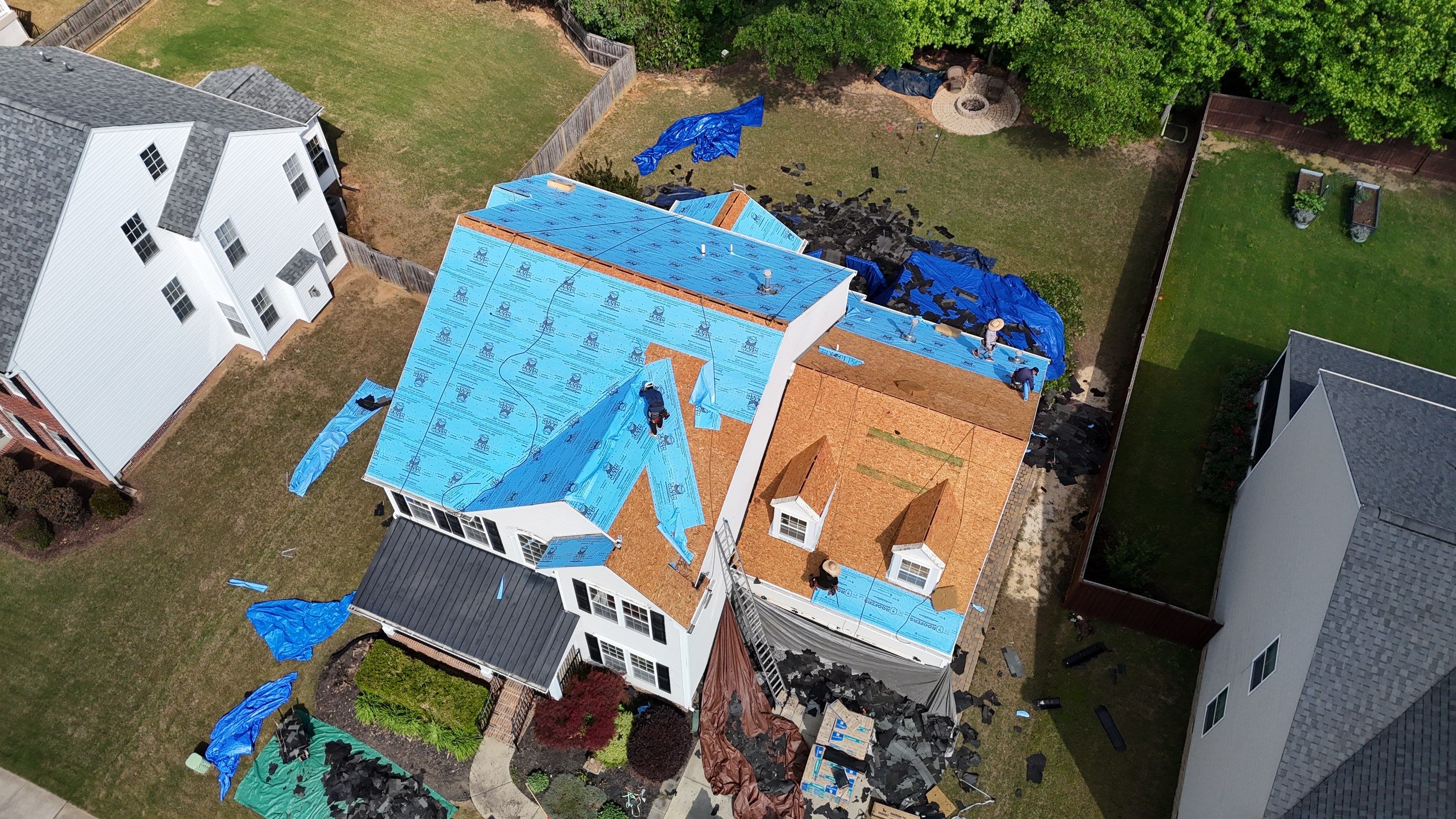 Full Asphalt Shingle Roof Replacement in Simpsonville, South Carolina by Roofers LLC