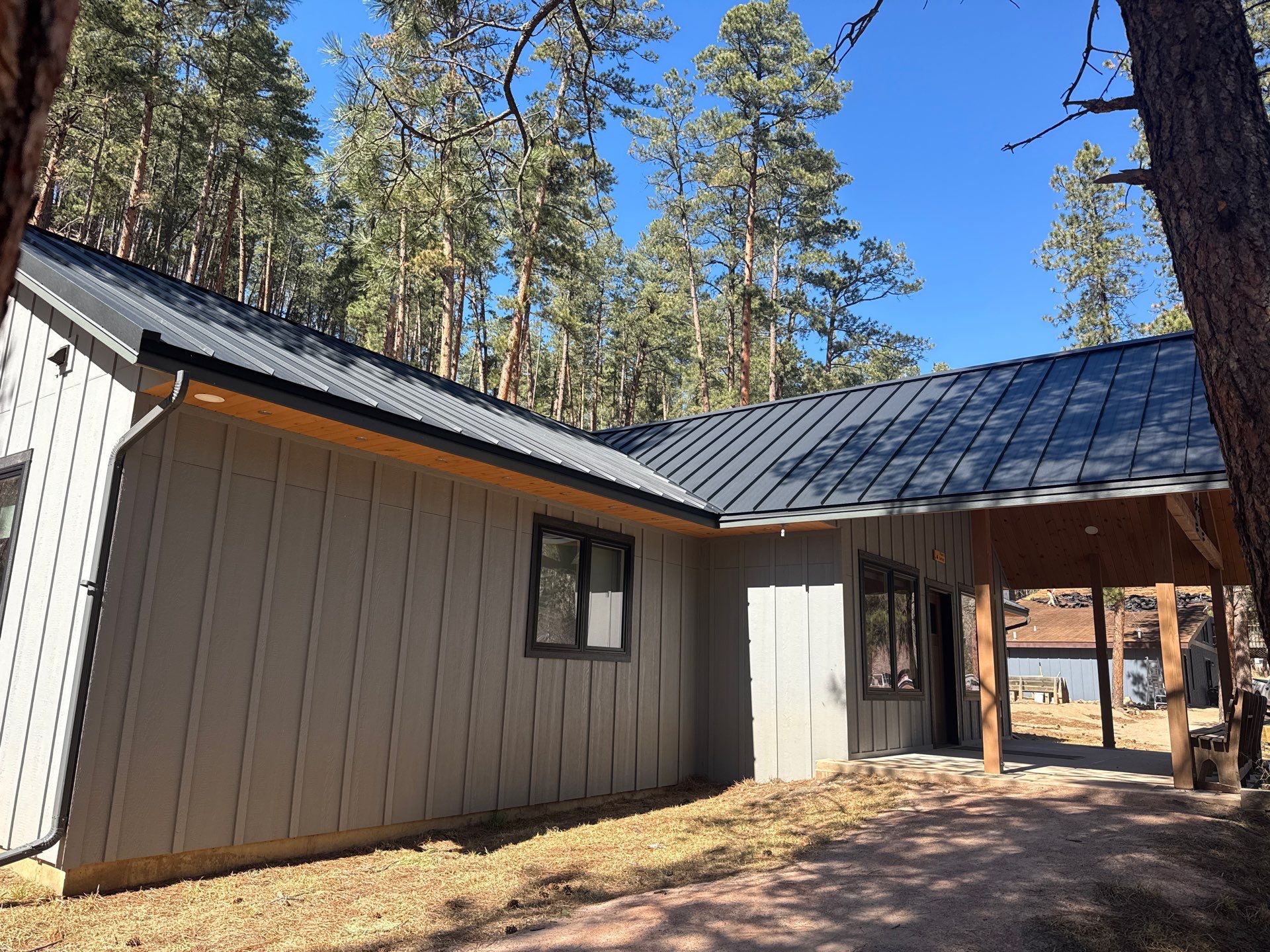 Residential Roofing Installation using Steel Roofing by Weather-Tite Exteriors LLC