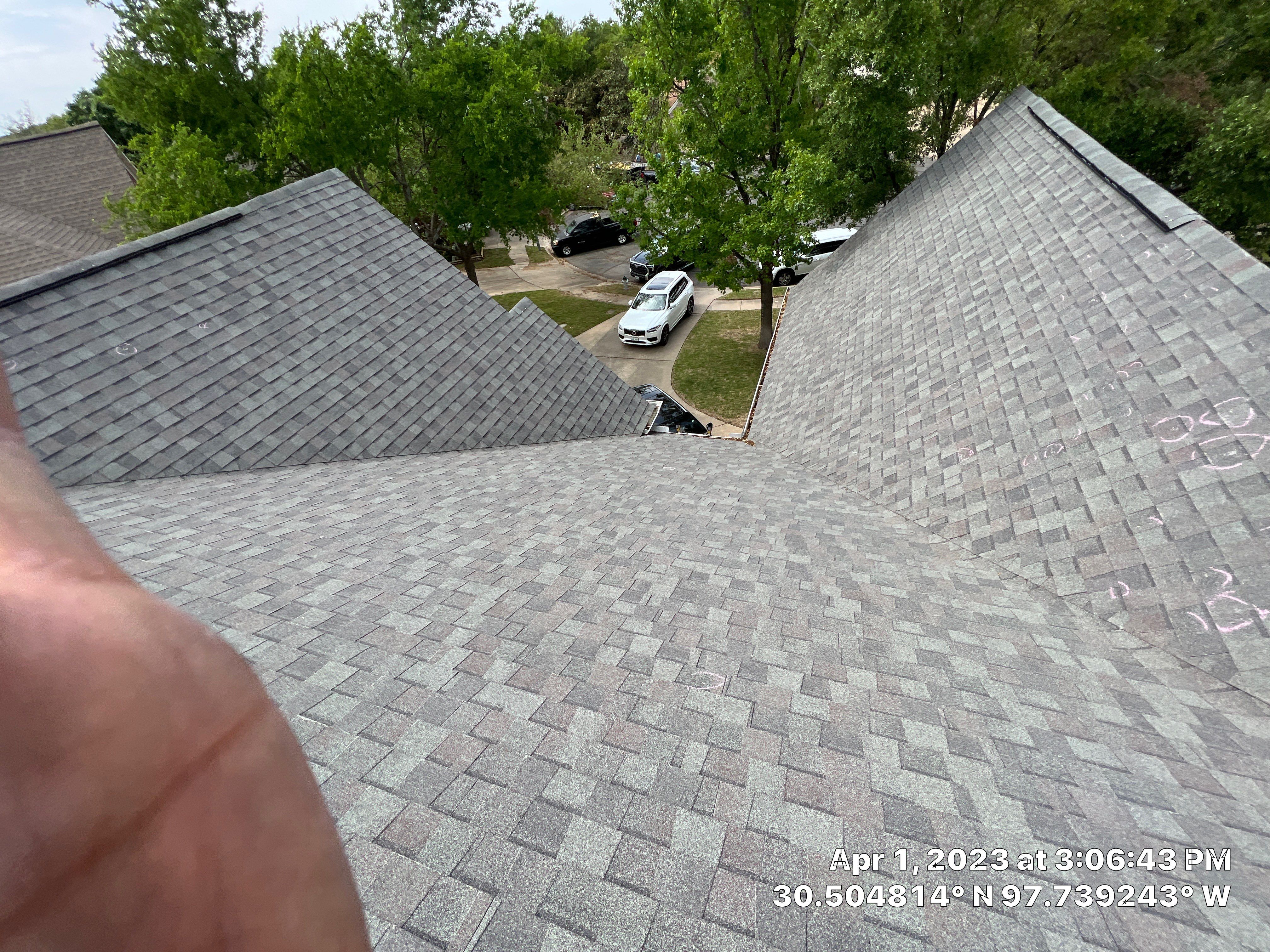 Austin Residential Roof Replacement Featuring IKO Glacier Architectural Shingles by Caliber Restoration LLC
