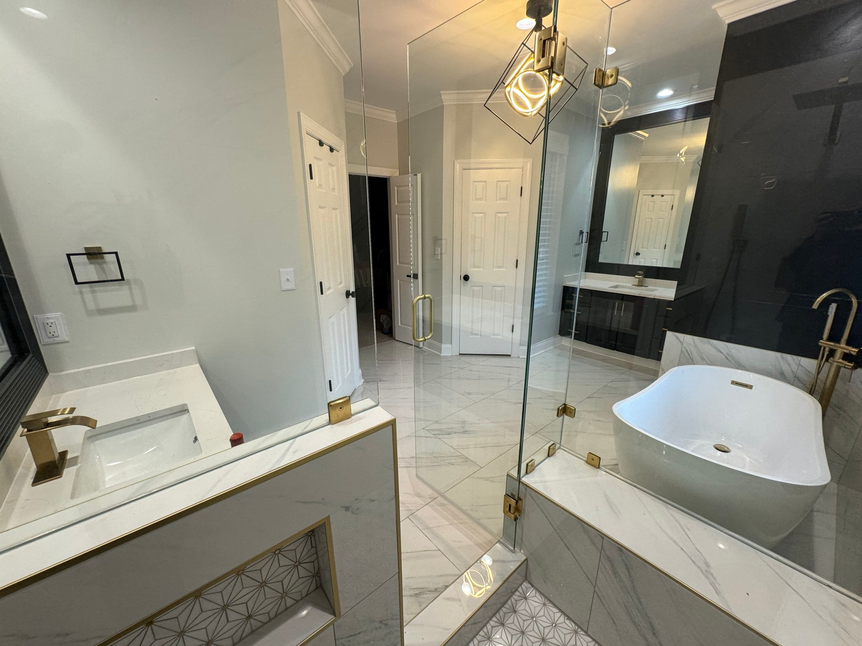 Woods Trace - Bathroom Remodel  by Pillar and Pine
