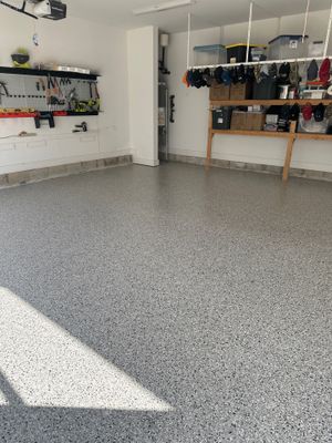 Garage Floor Coating using Cabin Fever