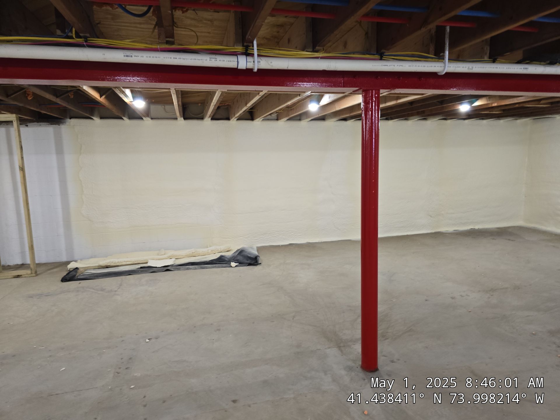 Attic Insulation using open cell spray foam by NYS Foam & Energy