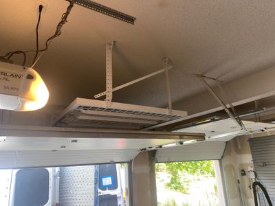 Michael J. adds wall storage and ceiling rack to his garage!