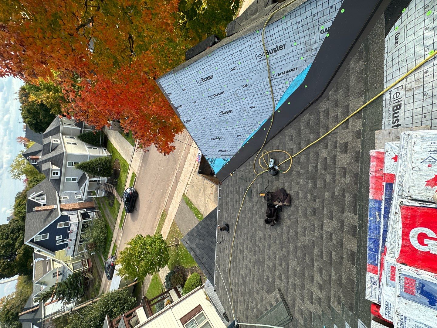 Residential Roofing Installation using Asphalt GAF HDZ by Artisan Roofing & Home Improvements Inc.