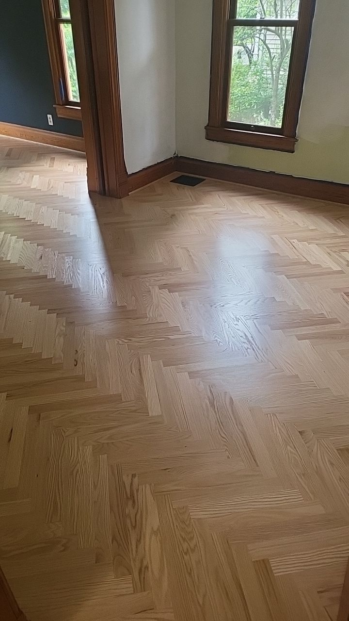 Historical herringbone by Ann Arbor Hardwoods 