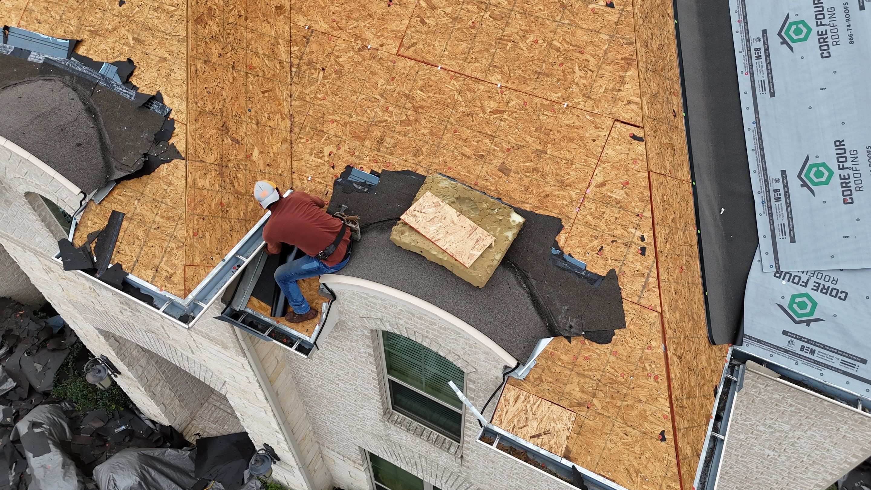 Roof Replacement in Cypress after Customer sustained Hail Damage! by Core Four Roofing