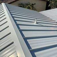24ga 1.5" Mechanical Seam Solar White by Total Roofing System The Metal Roof Experts