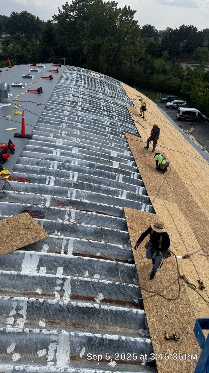 Project in Warrensville Heights by Commercial Roofing and Coating Systems
