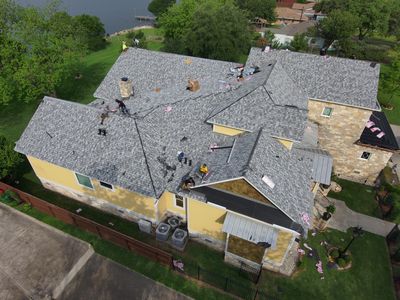 Residential Roofing Installation using Owen's Corning Duration (Lifetime) Shingles