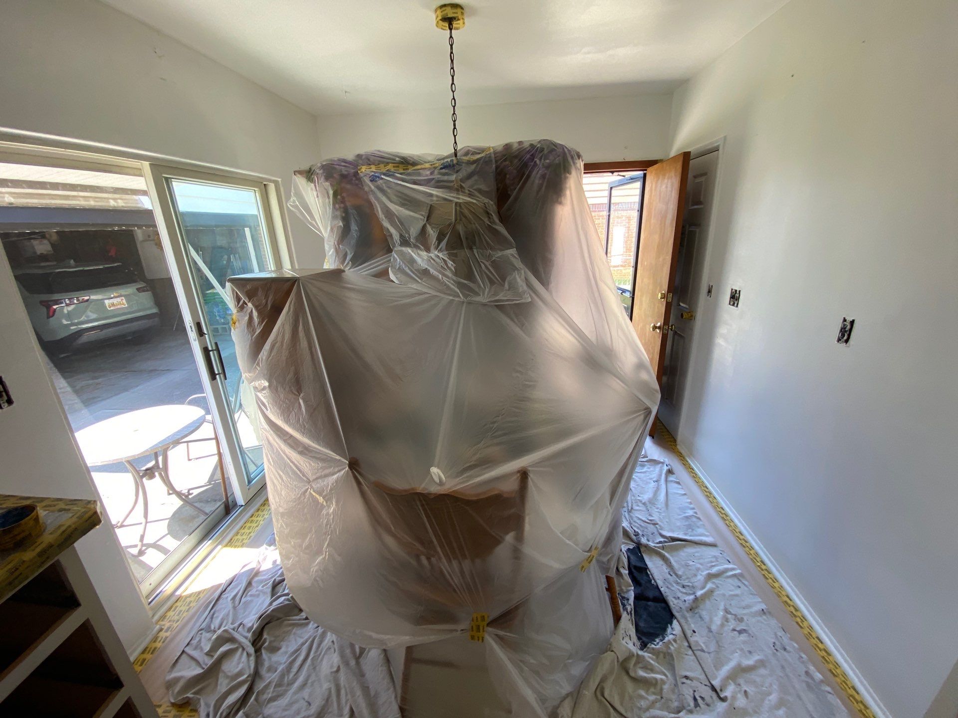 White Shaker Cabinet Refinishing and Painting in Sterling Heights by Top Shelf Painter