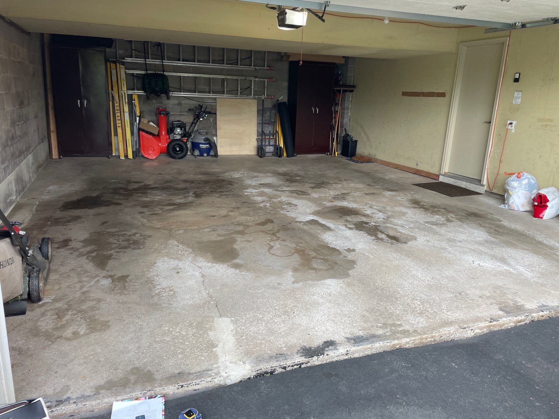 Concrete garage floor replacement  by NG Masonry & Construction LLC