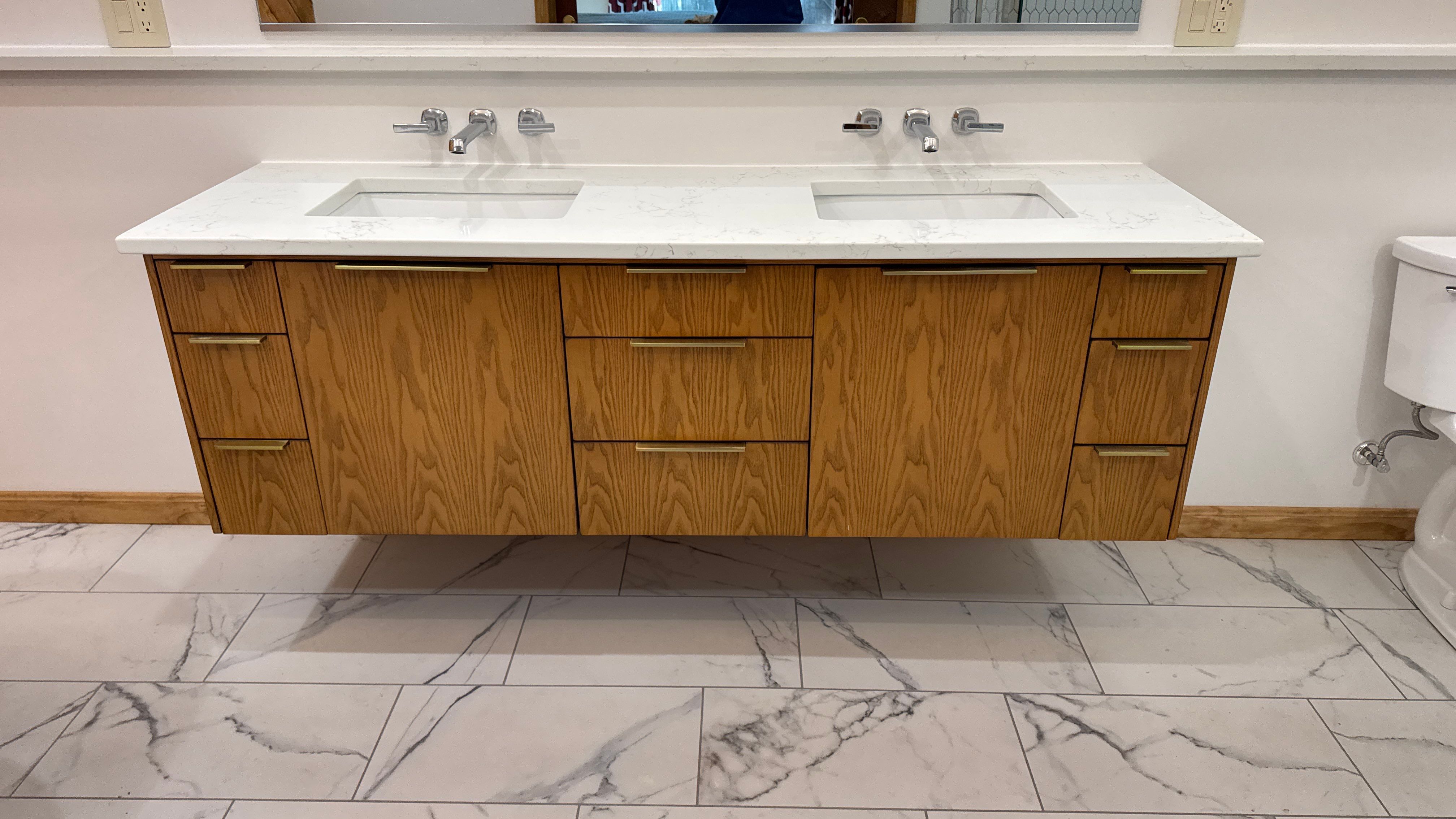 Shalom Bathroom Remodel by Integrity Tile and Home LLC