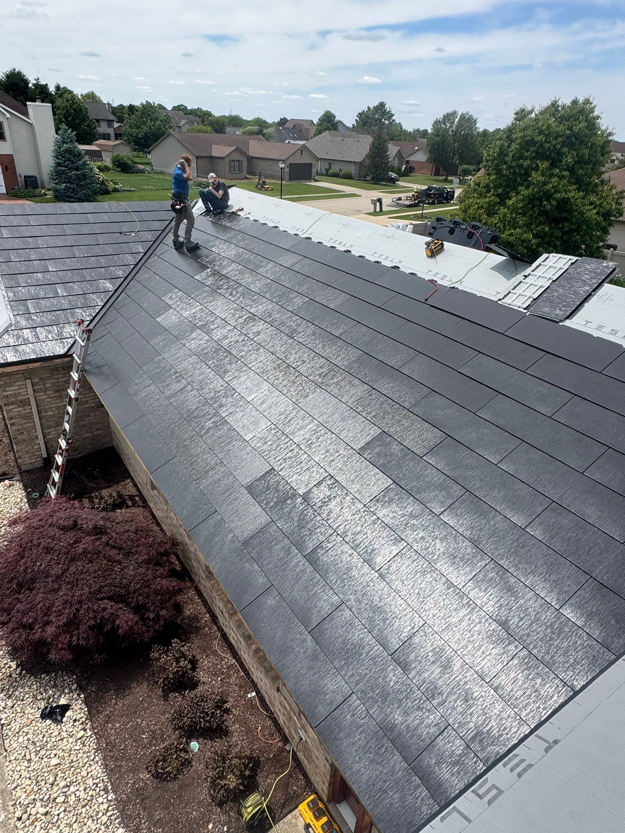Tesla Solar Roof in Fairborn by Elevated Roofing and Siding