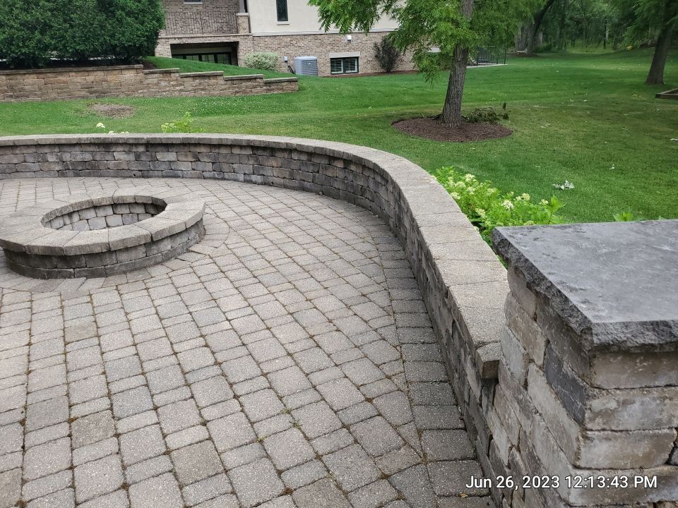 Brick paver clean, sand and seal.  using Surebond SB-1300 by Northern Power Washing LLC.