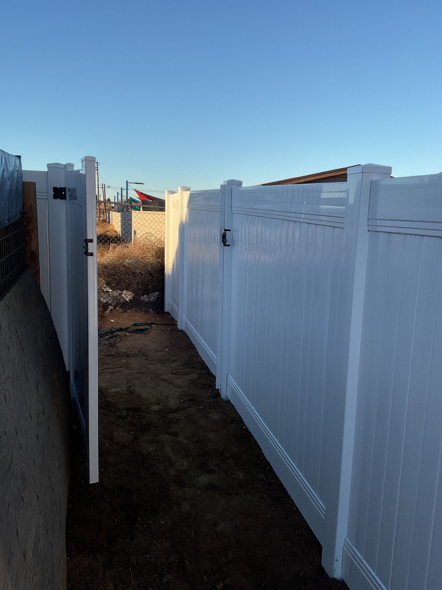 Replacement of old chain link fence by Fence Guys Inc. 