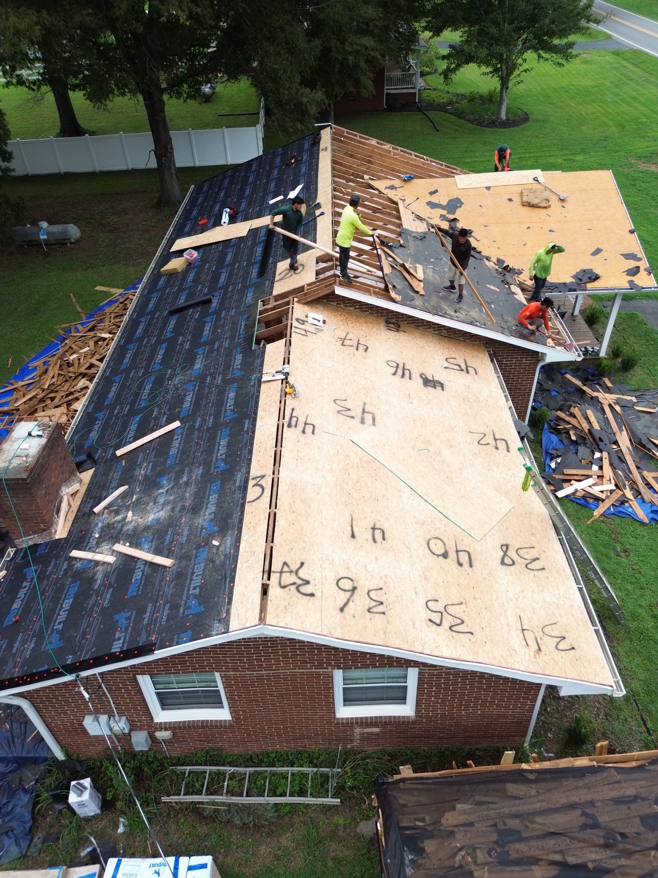 Roof replacement, interior and gutter repair by hail and wind damage by Just Brilliant Restoration JBR
