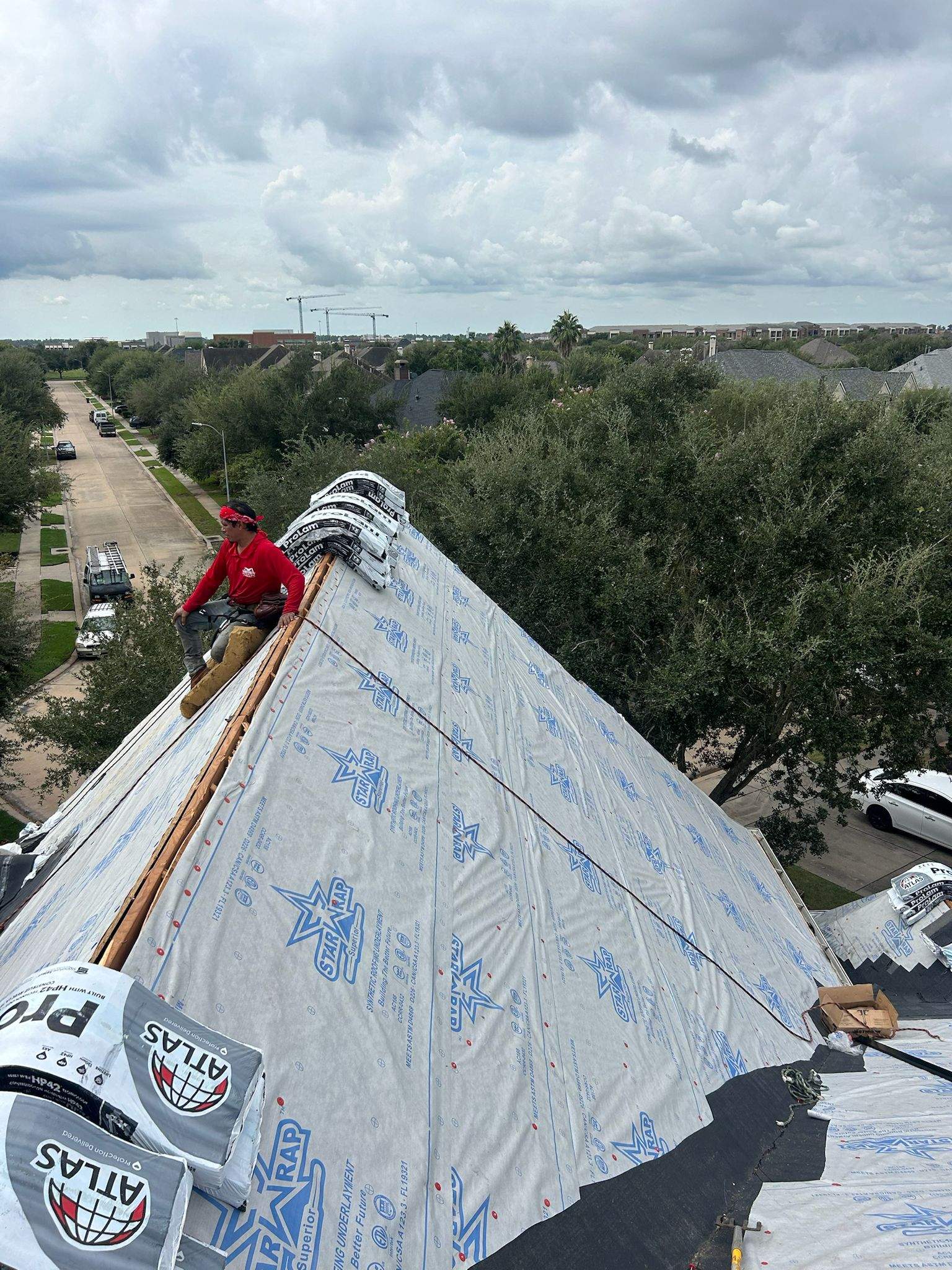 Project in Sugar Land by Motion Roofing