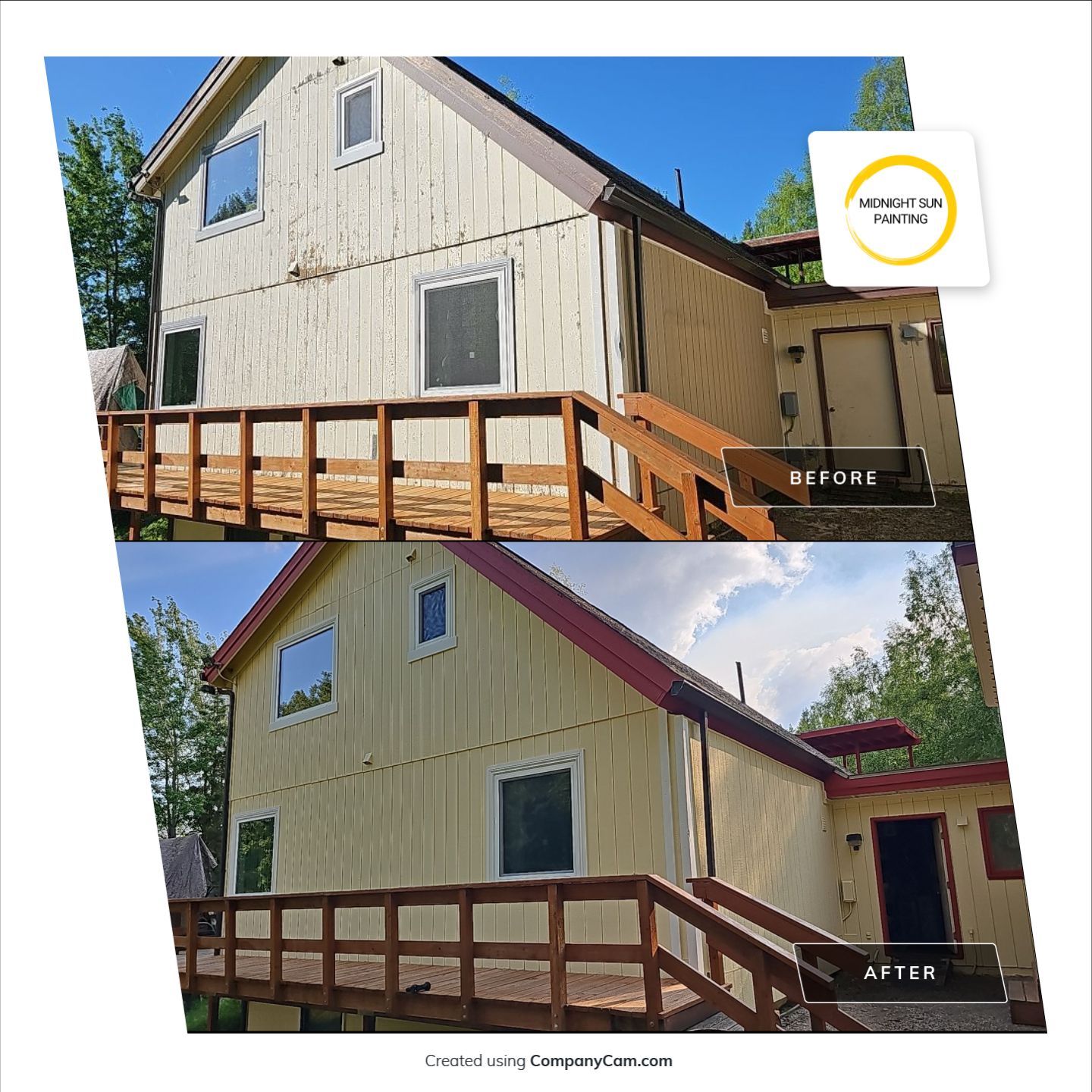 Brightened Home With Exterior Paint! by Midnight Sun Painting